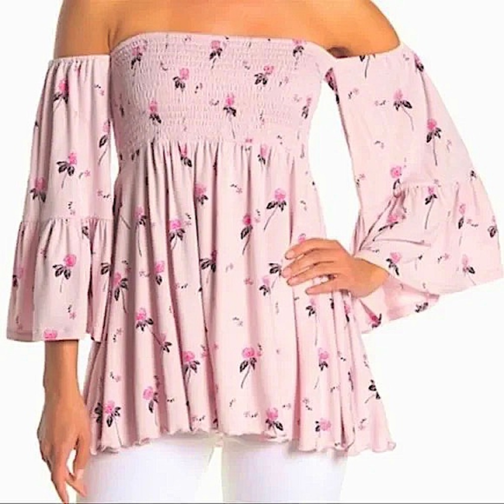 Free People Floral Tunic Lana Top
